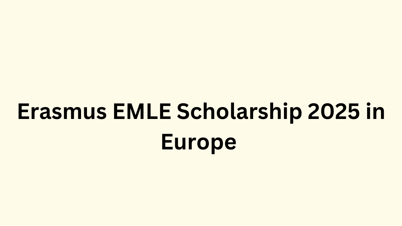 Erasmus EMLE Scholarship